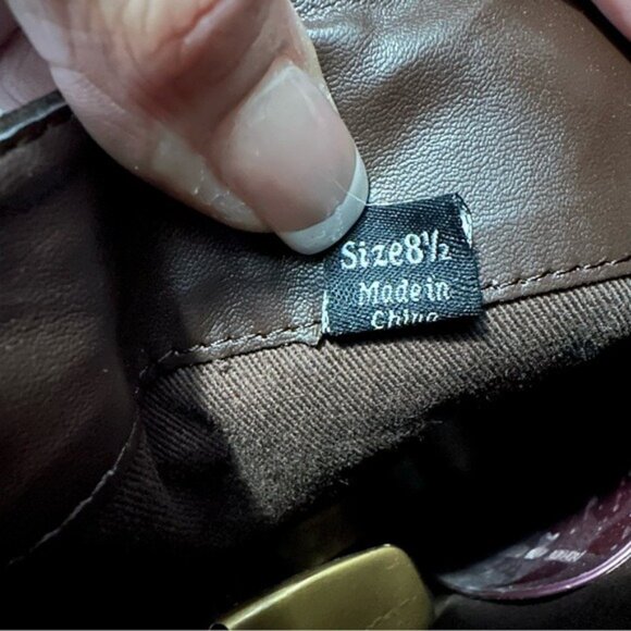 Dolce Vita Brown Buckle Knee High Boots 8.5 Riding Moto Chic Equestrian - Picture 11 of 15